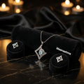 Meenashma Azurea Royale American Diamond Pendant Set for Women