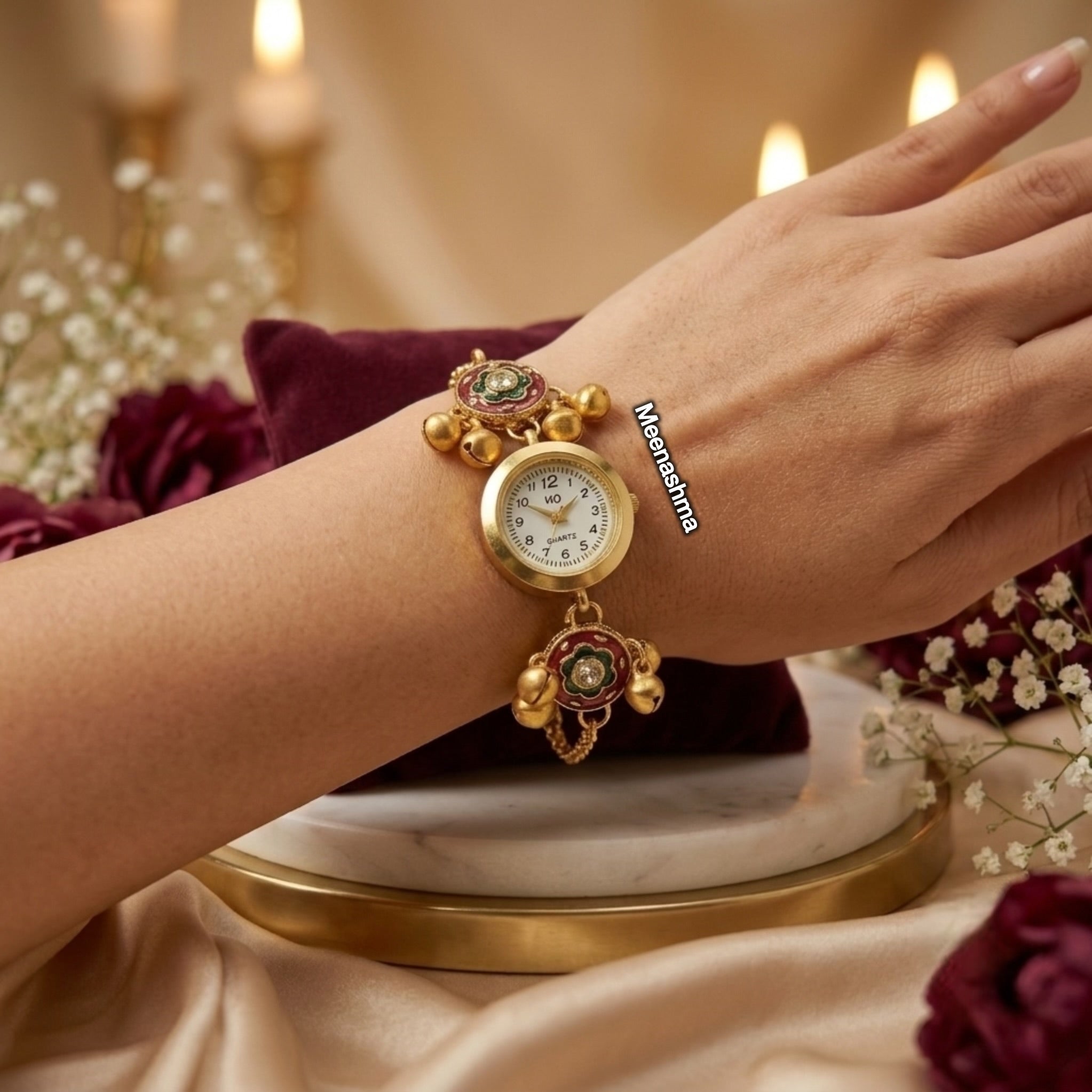 Rubaab Kashmiri Heritage Bracelet Watch for Women