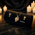 Meenashma Mayurika Royale Micro Gold Plated Pendant Set for Women