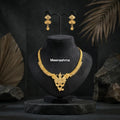 Mayurika Bloom One Gram Gold Necklace Set
