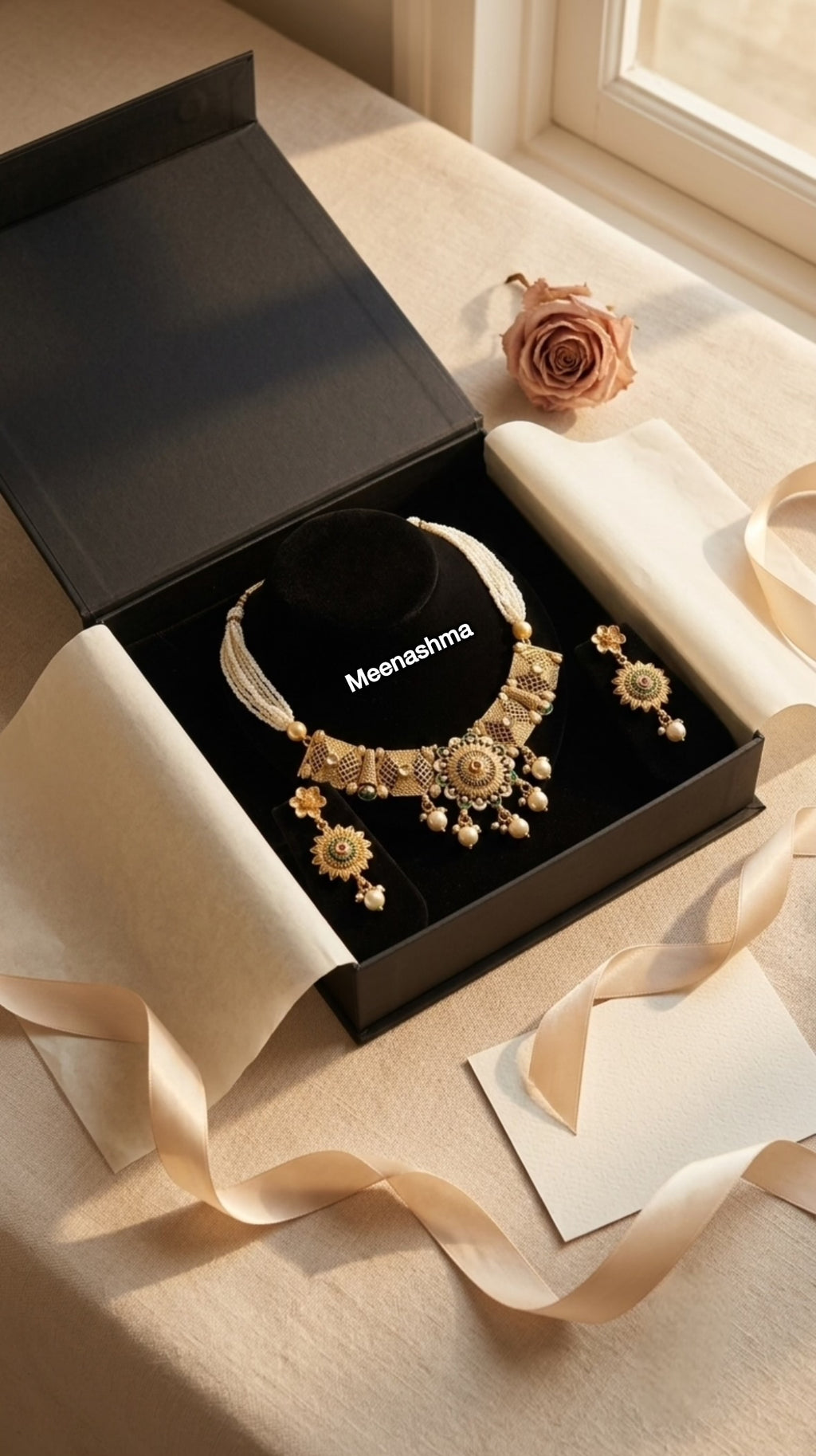 Surya Varnika Gold Plated Heritage Necklace Set for Women