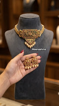 Rajsi Meenakari Gold Plated Choker Necklace Set for Women