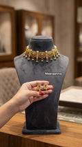 Rajvanshi Temple Gold Plated Choker Set for Women