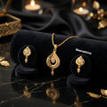 Ratnachakra Royale Micro Gold Plated Pendant Set for Women