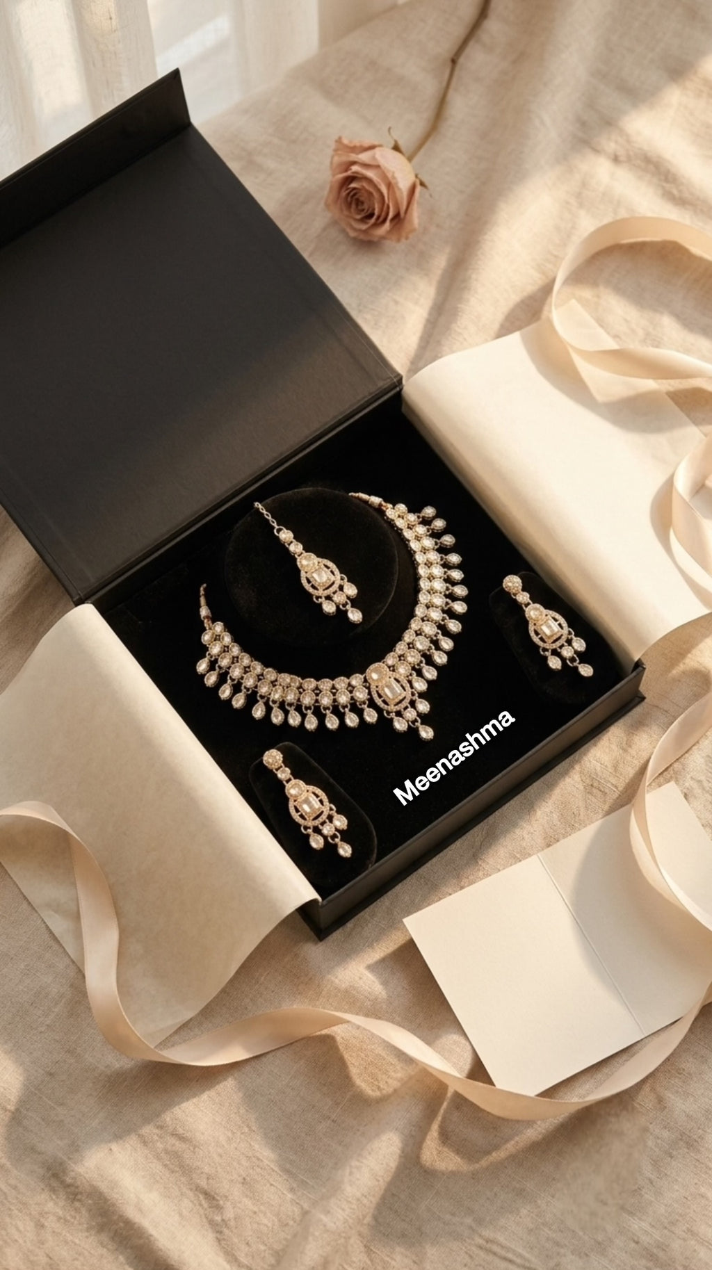 Celestial Halo Gold Plated Necklace Set for Women