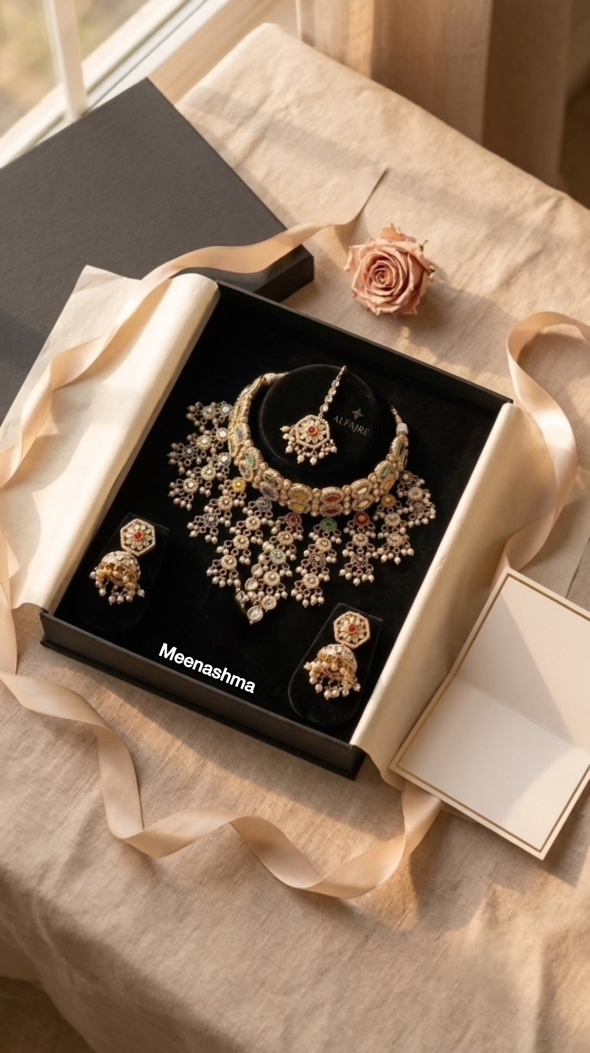 Navrang Heritage Gold Plated Choker Necklace Set for Women