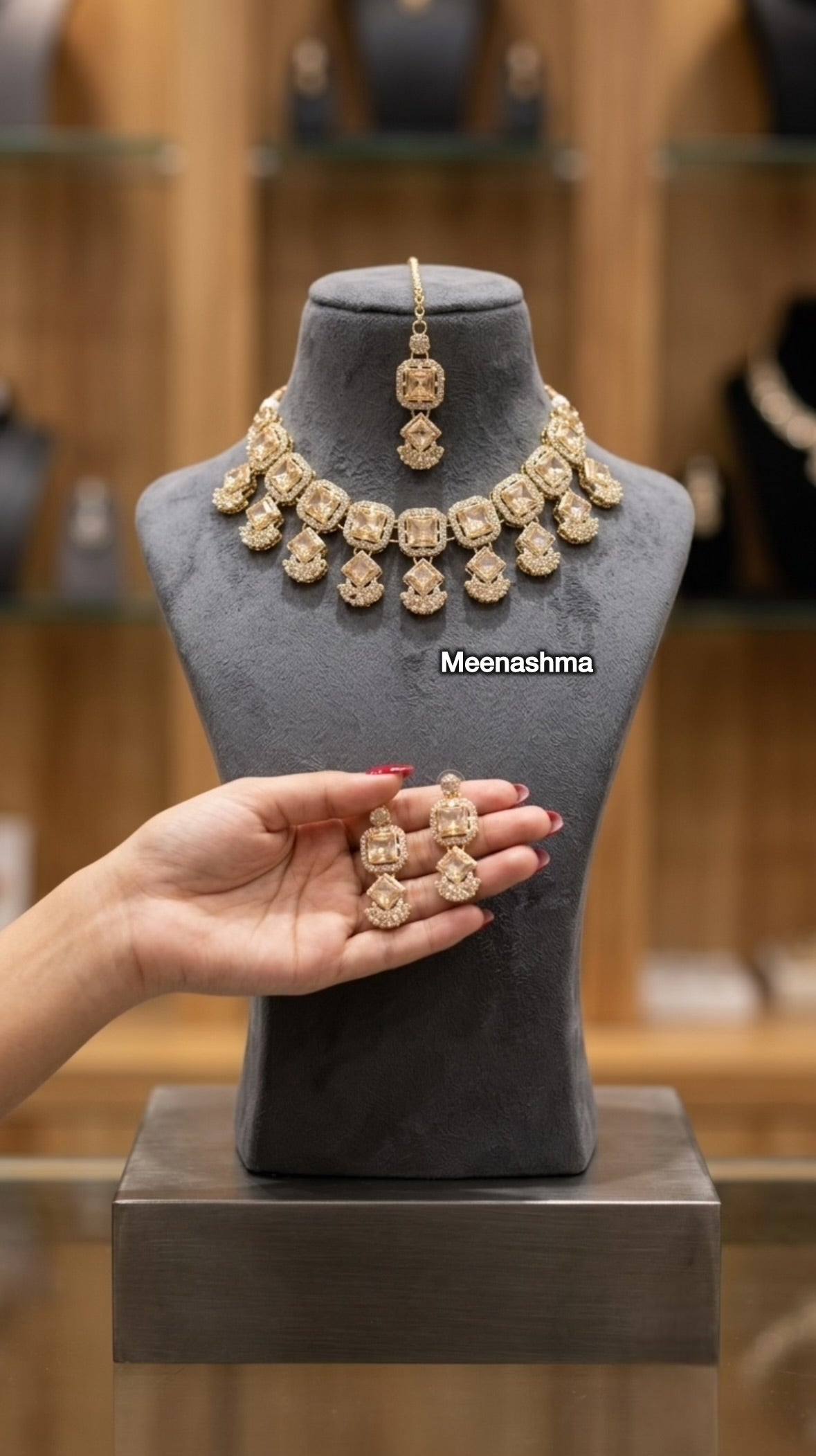 Noor Royale Gold Plated Necklace Set for Women