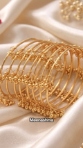 Kashmiri Gold Plated Bangles for Women – Pack of 8