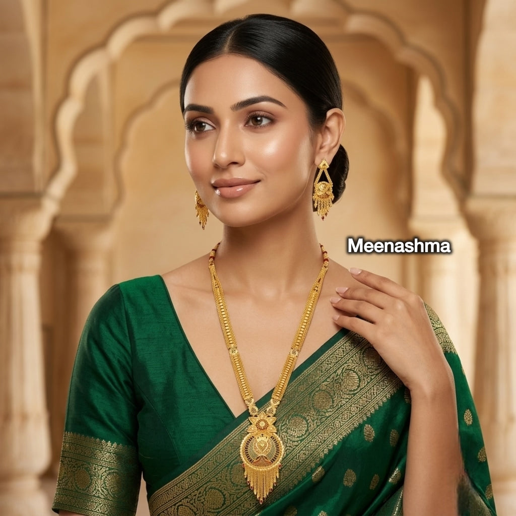 Rajvansh Aura One Gram Gold Pendant Set